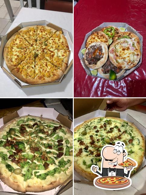 Escolha diferentes estilos de pizza