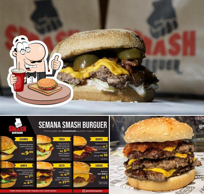 Peça um hambúrguer no Smash Burguer LP