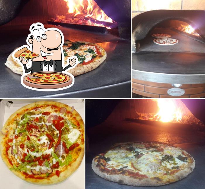 A Pizzeria da Tony, vous pouvez prendre des pizzas