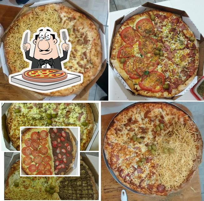 Consiga diferentes tipos de pizza