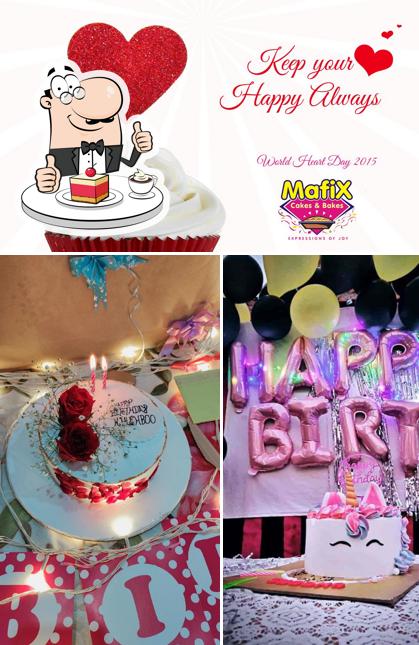Mafix Cakes & Bakes offers a range of desserts