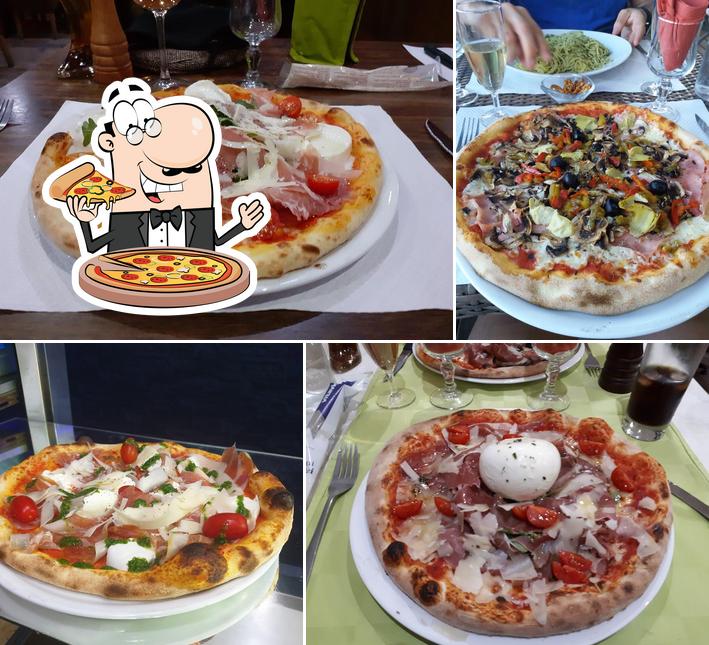 Choisissez des pizzas à Il Monte Bianco