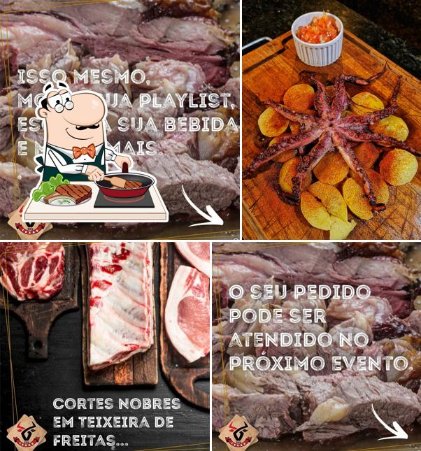 Há uma variedade de pratos para os amantes da carne