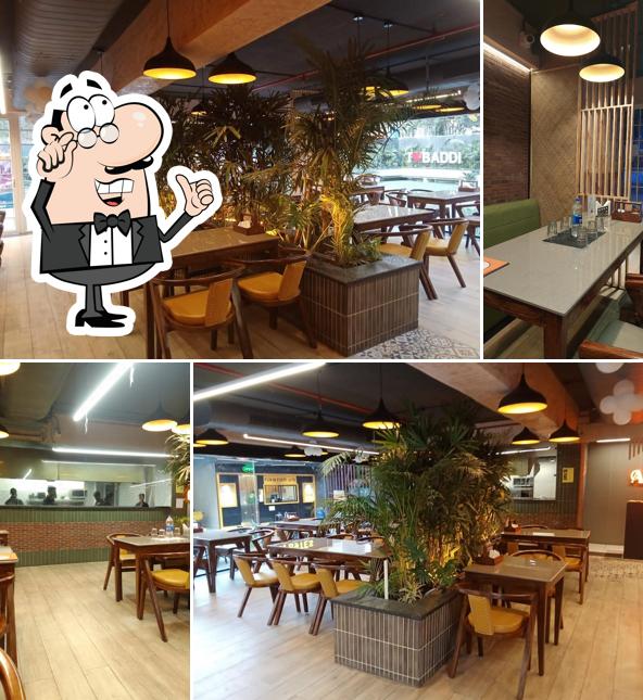 The interior of Antara Veg Restaurant