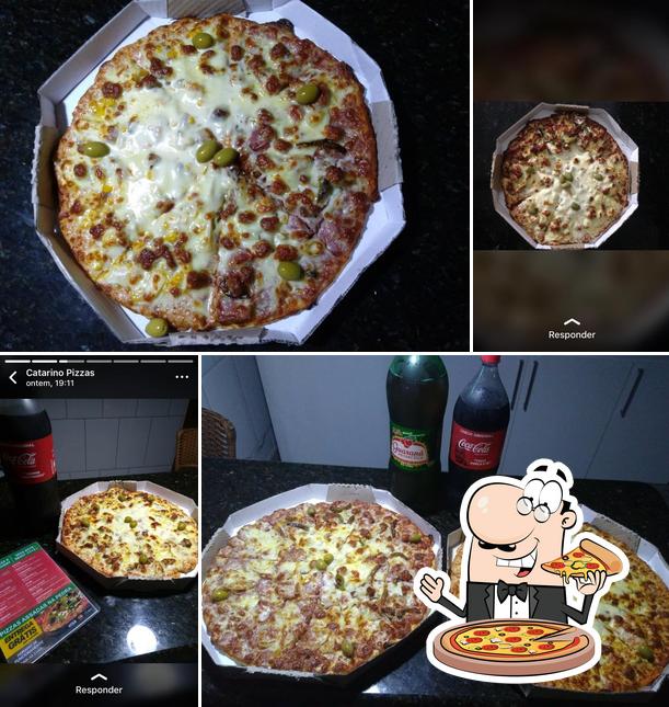 Experimente pizza no Catarino Pizzas E Lanches Delivery João Monlevade MG