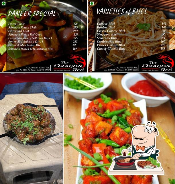 Try out meat meals at The Dragon Red Restaurant