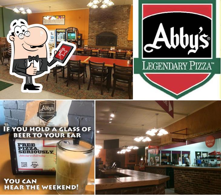 Это снимок пиццерии "Abby's Legendary Pizza"