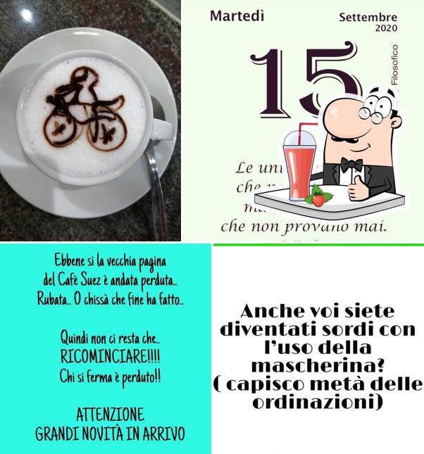 Café Suez serve un'ampia selezione di cose da bere