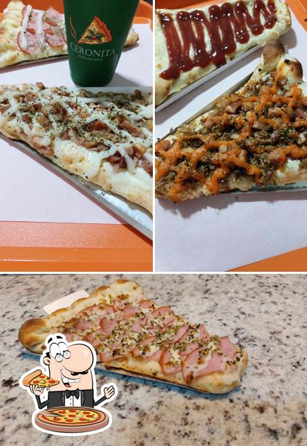 Peça pizza no Ceronita Pizza em Fatia