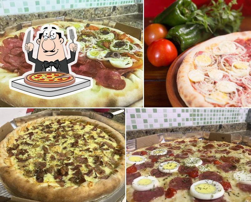 Consiga diferentes tipos de pizza