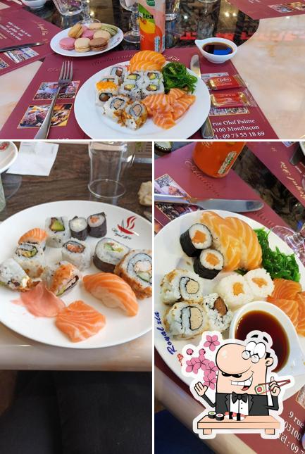 Les sushi sont offerts par Restaurant Asiatique Royal Xia Montluçon