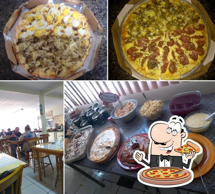 Experimente pizza no Restaurante Biss