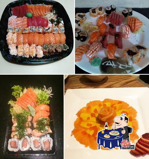 Sashimi em Sushi Massao