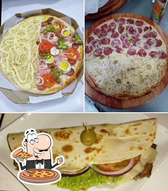Experimente pizza no Delírios Sucos