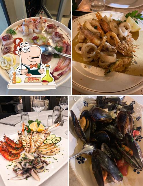 Gli ospiti di Charlie Brown Milano possono godersi vari prodotti di cucina di mare