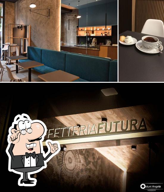 Gli interni di Futura Cafè