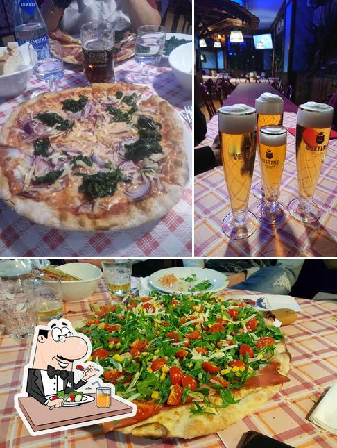 Tra le diverse cose da Pizzeria Gasthaus si possono trovare la cibo e birra