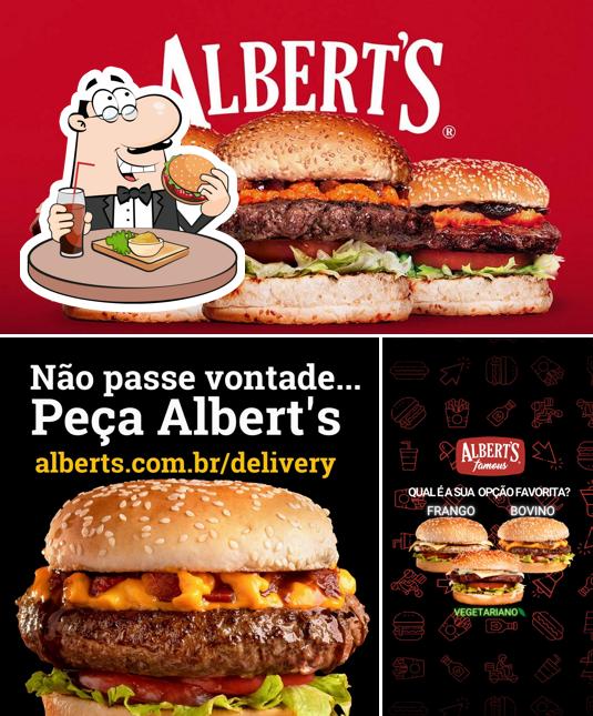 Закажите гамбургеры в "Albert´s Famous Jundiaí"