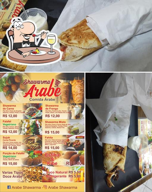 Comida em Arabe”shawarma