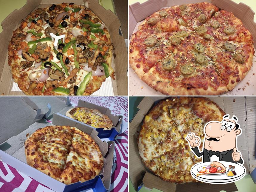 Pick various kinds of pizza