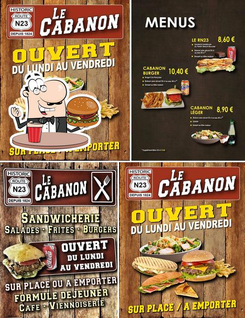 Commandez un hamburger à Le Cabanon