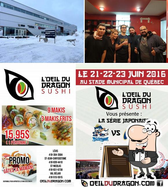 L'extérieur de L'Oeil du Dragon Sushi (Vieux Lévis)