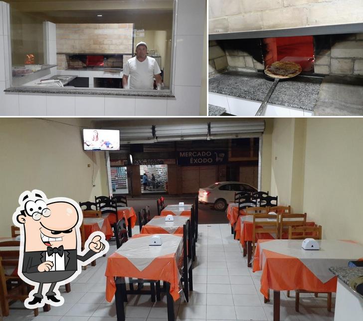 O interior do Pizzaria Vital