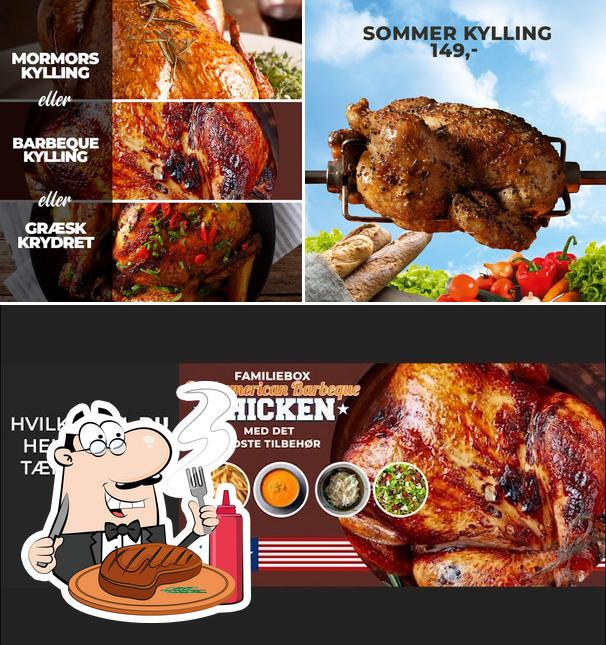 Get meat meals at Kylling & Co Hobro