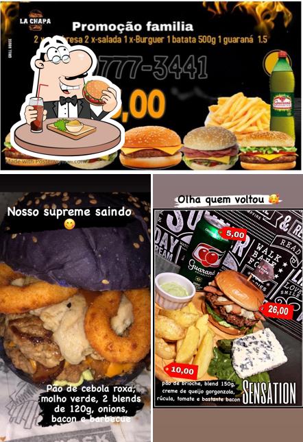 Peça um hambúrguer no La Chapa Burger