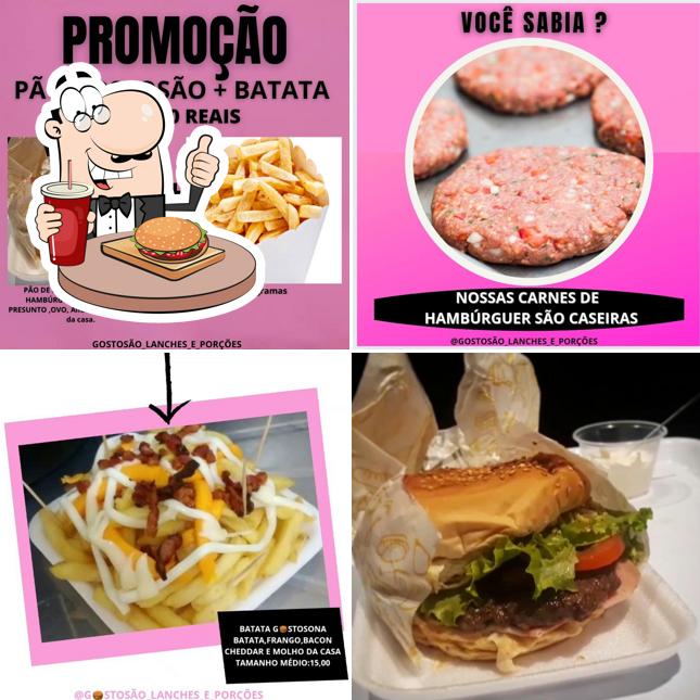 Hambúrguer em Okay Lanches E Porções