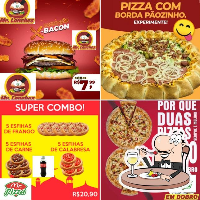 Comida em Mr. Pizzaria