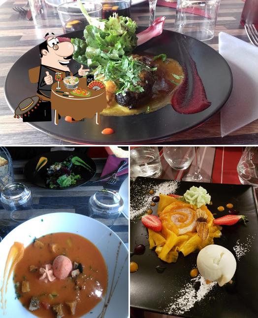Еда в "Auberge du Soleil, restaurant"