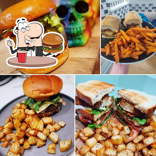 Get a burger at The Skull Bar