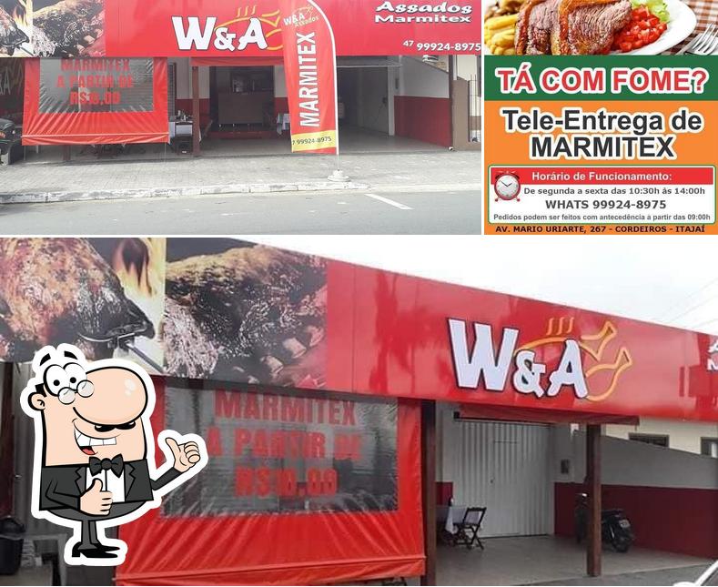 Look at this image of W&A Assados e Marmitex