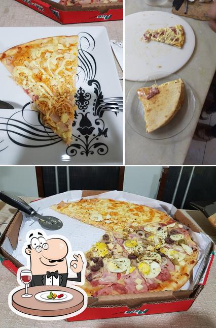 Comida em pizzaria ( Ostra Pizza )