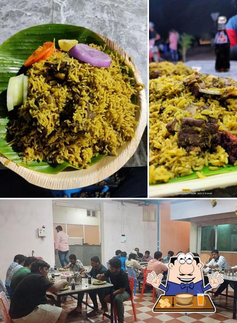 The image of food and interior at hoskote dum biryani