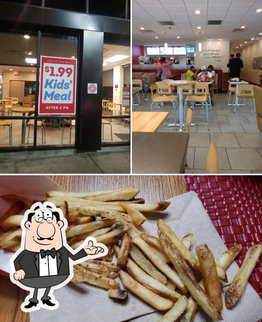 Observa las imágenes donde puedes ver interior y comida en Wendy's