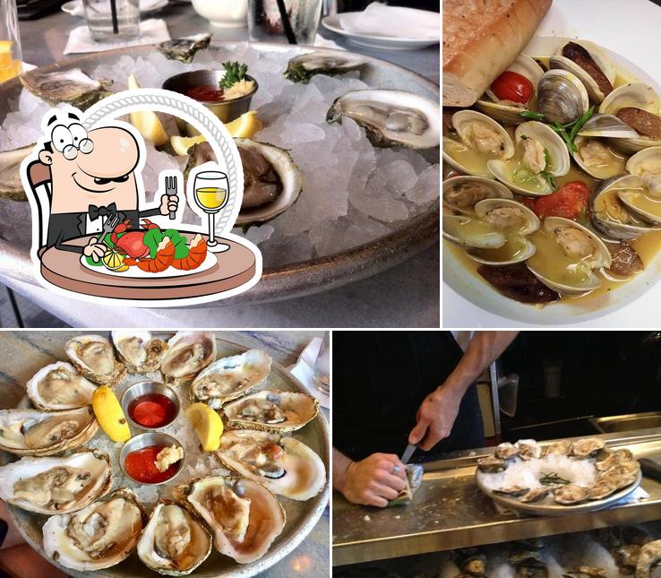 Закажите блюда с морепродуктами в "Pearlz Oyster Bar"