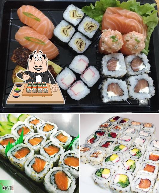 Prove diversas opções de sushi