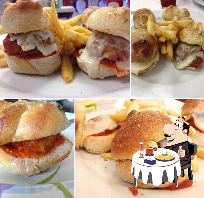 Try out a burger at Bistro Pizza