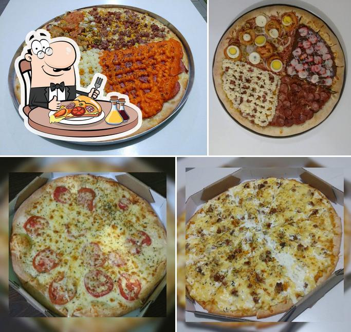 Escolha pizza no Pizzaria Vip