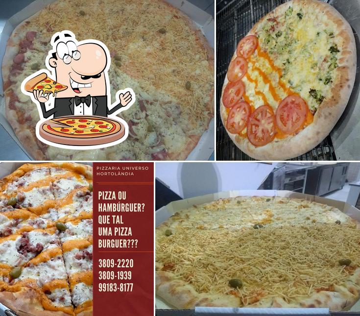 Peça diferentes estilos de pizza