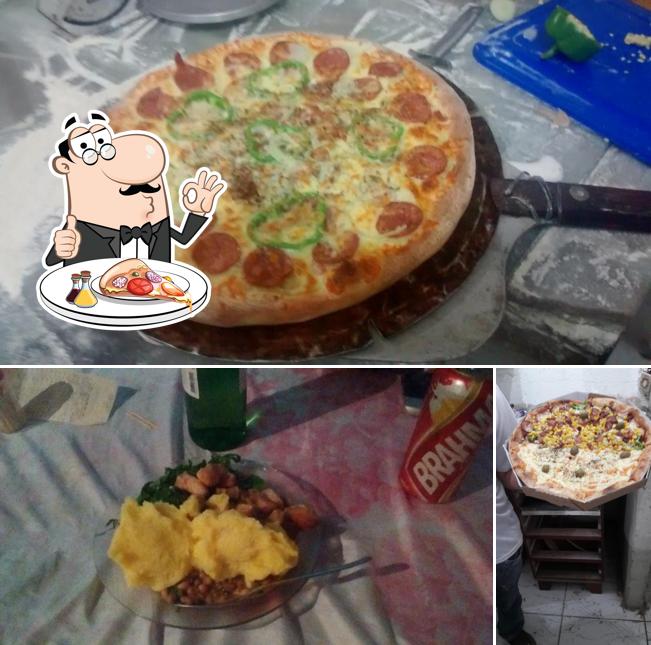 Escolha pizza no Rei Do Hot Dog