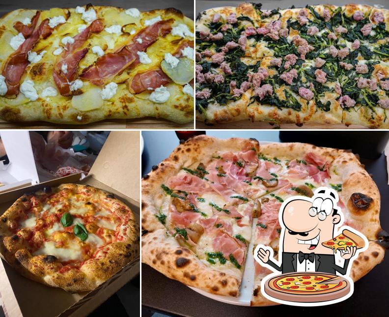 Prenez différents types de pizzas