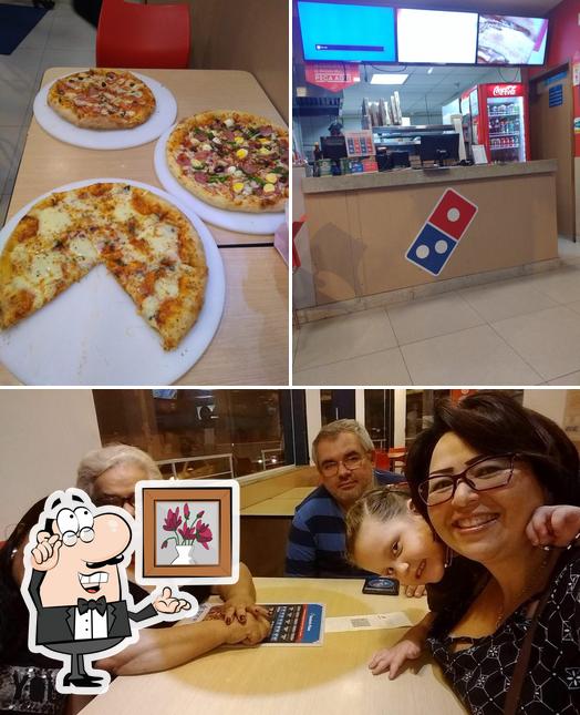 O interior do Domino's Pizza - Nilópolis