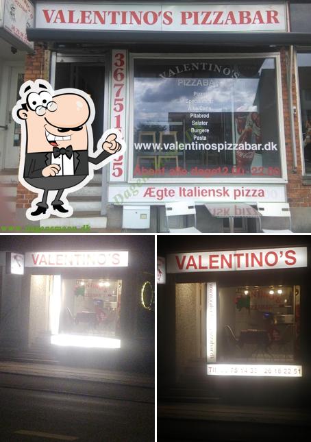В Valentino's Pizza Bar есть внутреннее оформление, внешнее оформление и многое другое