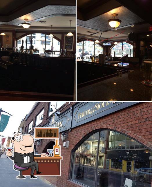 Voici l’image indiquant la comptoir de bar et extérieur sur The Royal Oak - Bank at Gloucester