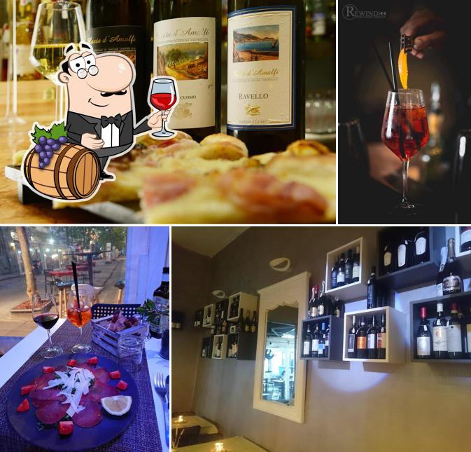 Il est fort sympathique de profiter d'un verre de vin à Rewind Pizzeria Ristorante Wine bar & cocktail bar