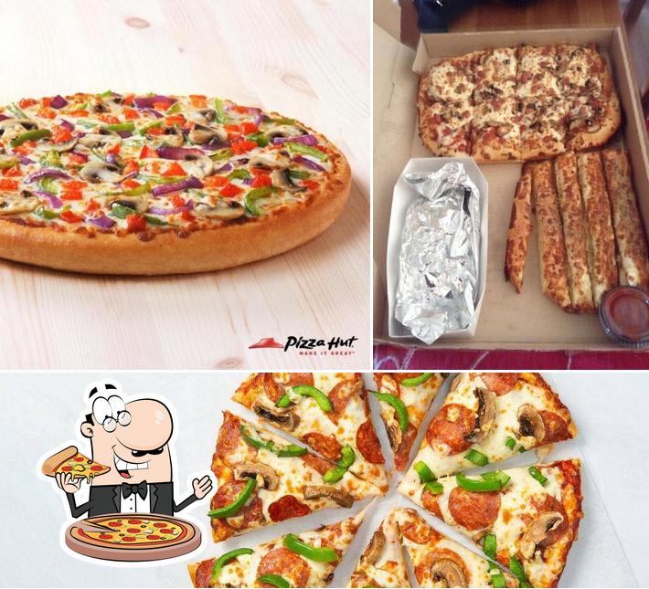 Try out pizza at Pizza Hut