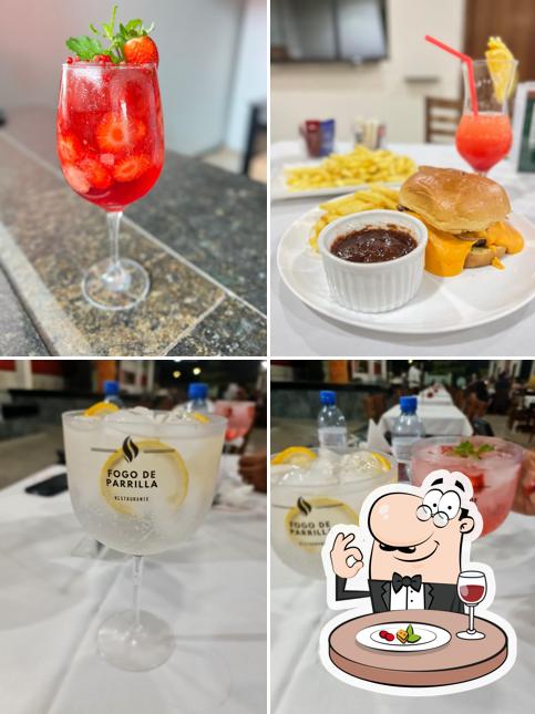 The restaurant's food and drink